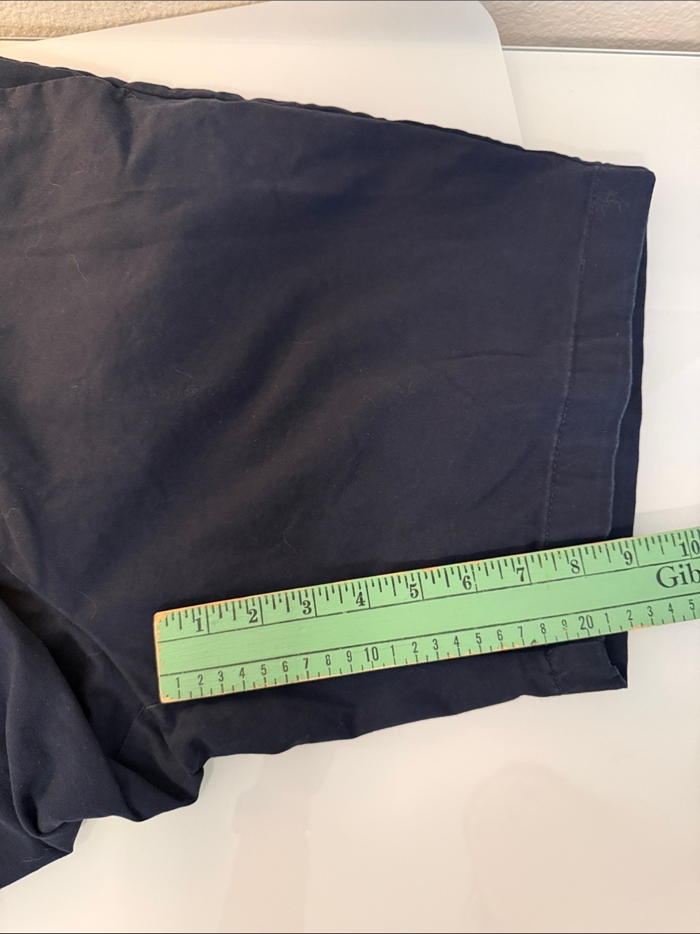 Michael Kors Men's Midnight Blue Flat-Front Cotton Chino Shorts Size 38 - Picture 5 of 7